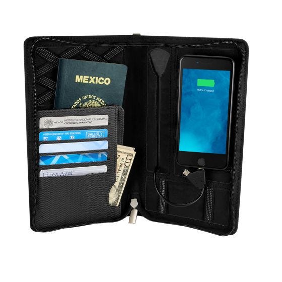 Porta Pasaporte Cargador Reis